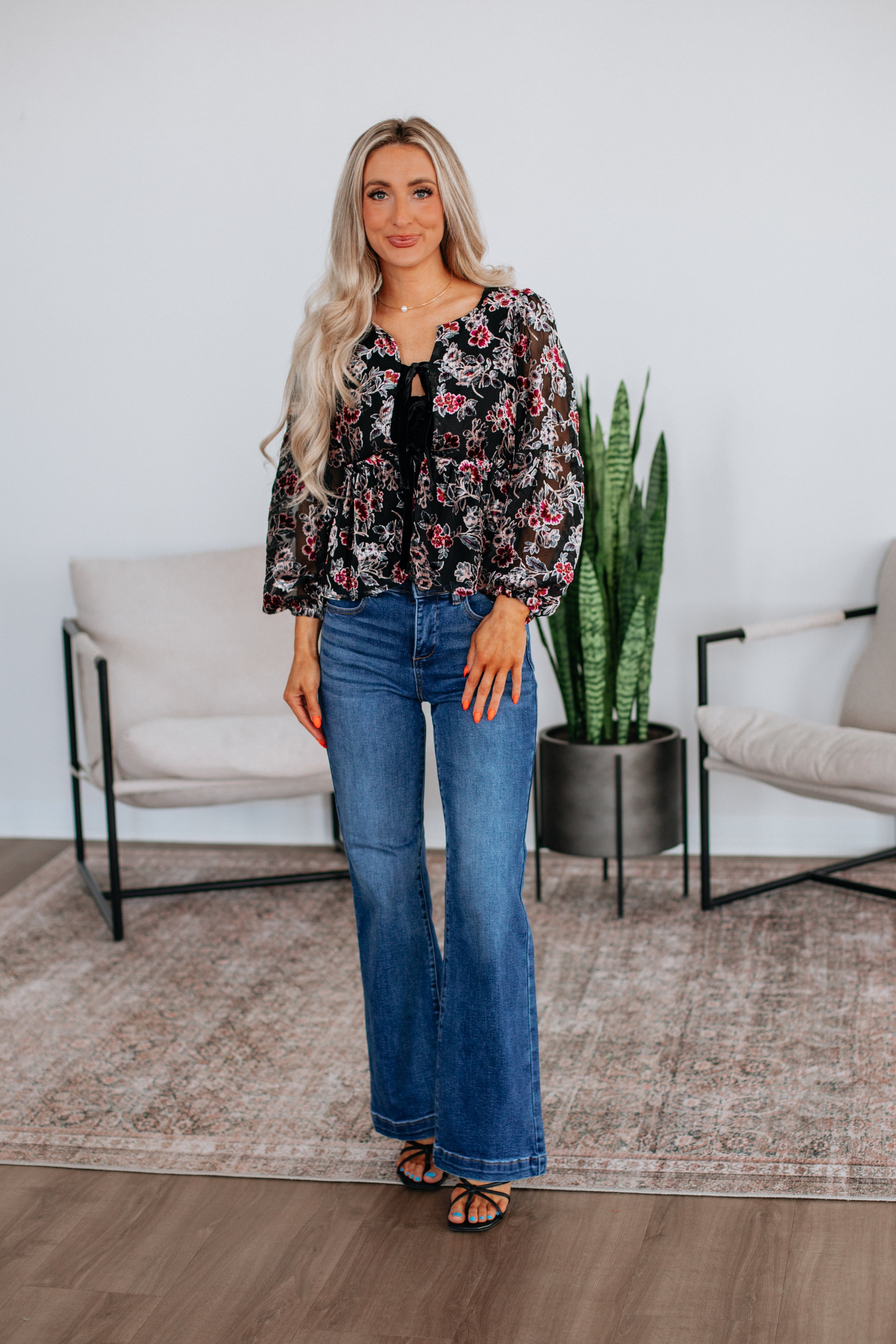 Lesa Floral Top