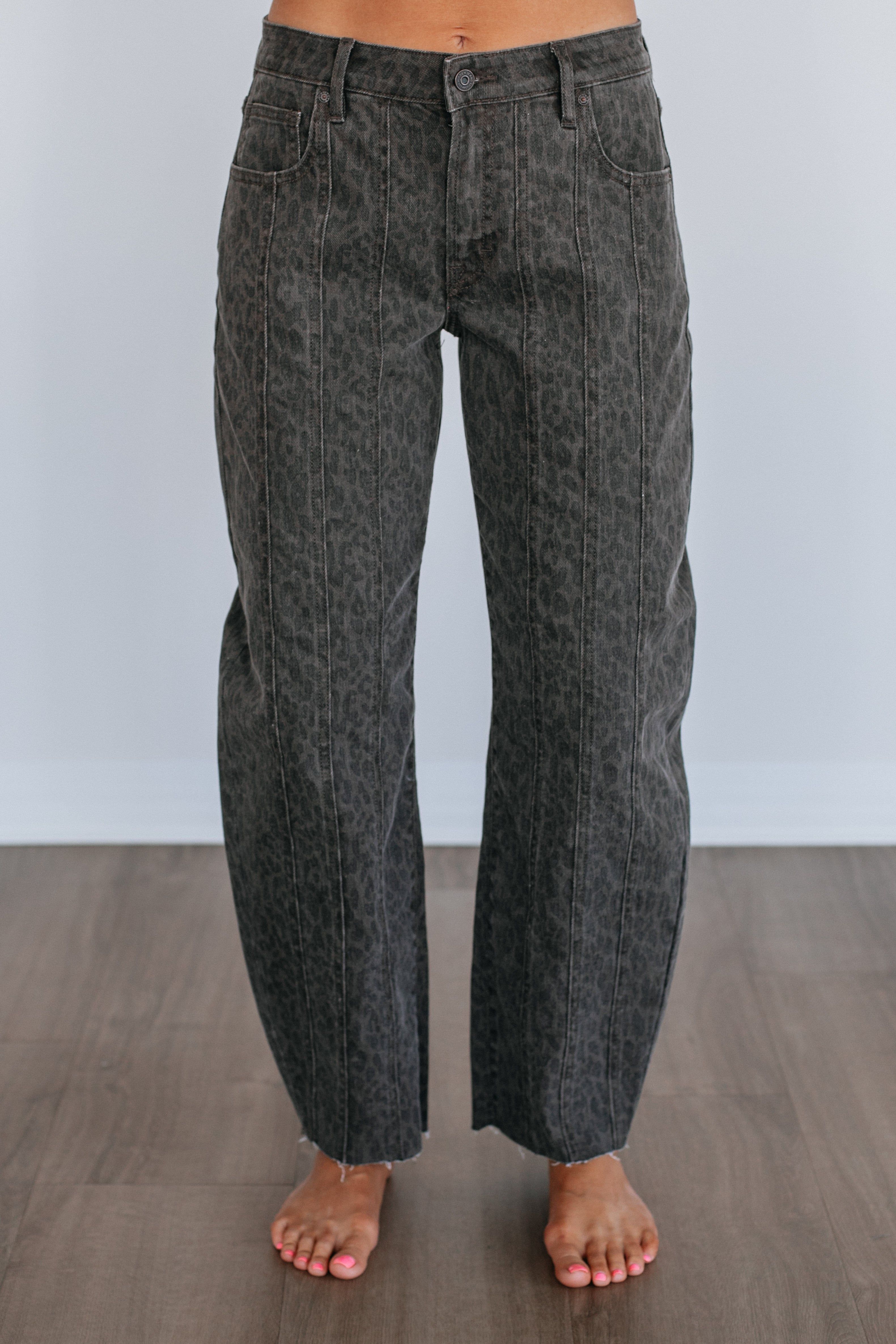 Sammie Hidden Jeans - Dark Cheetah
