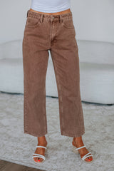 Rommi Denim Pants - Mocha