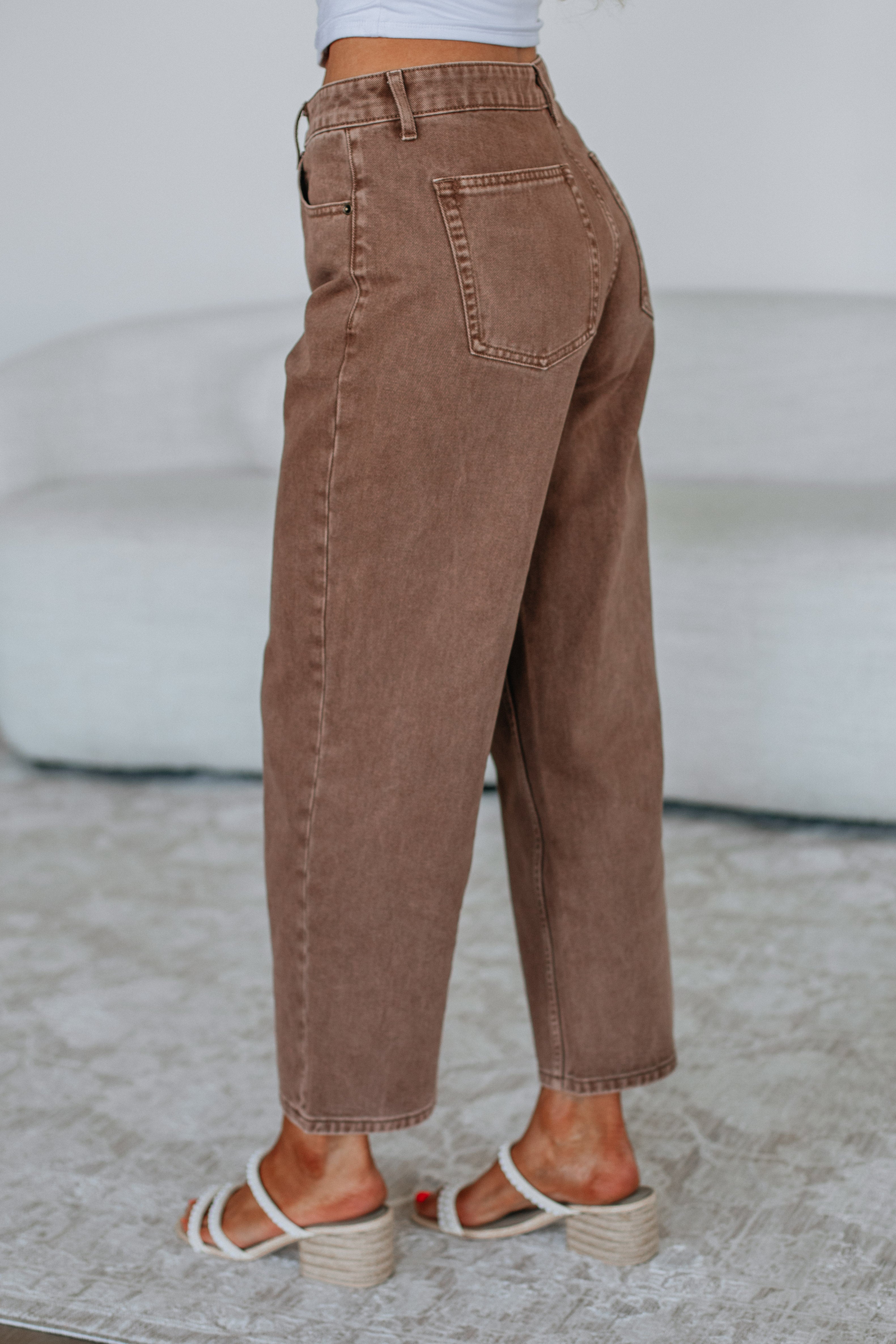 Rommi Denim Pants - Mocha