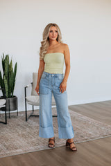 Cosette Wide Leg Pants - Medium Wash