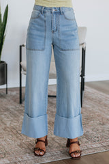 Cosette Wide Leg Pants - Medium Wash