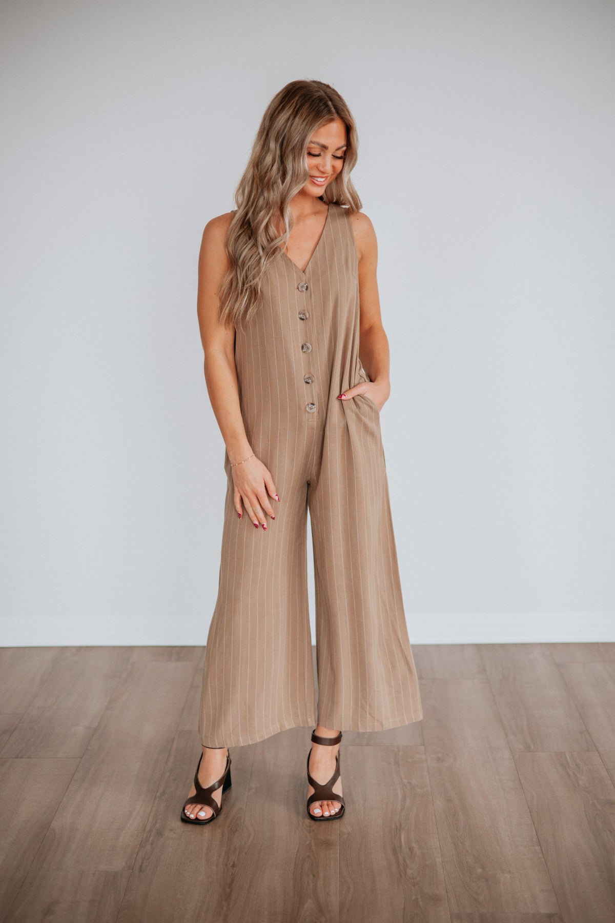 Inessa Striped Jumpsuit