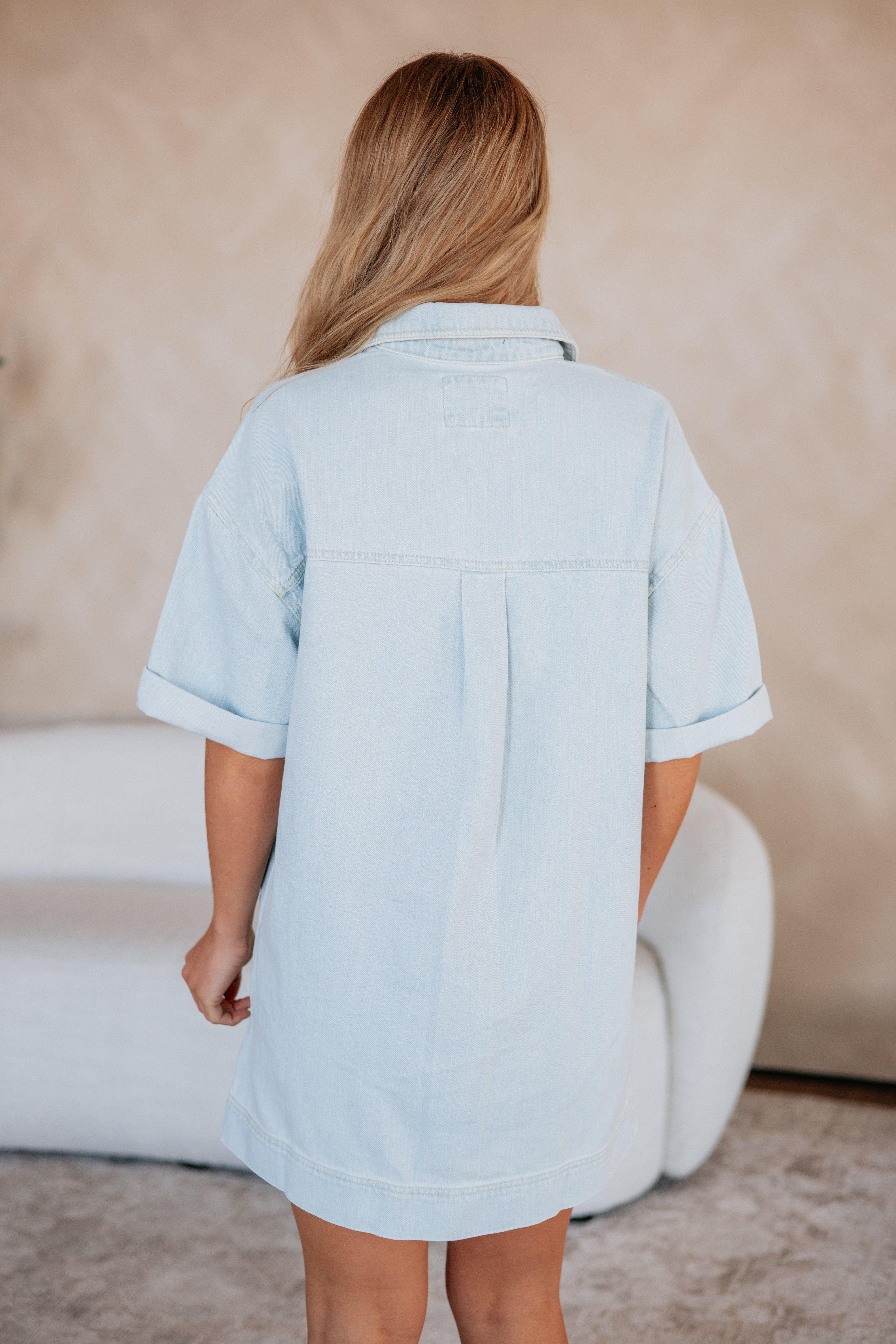 Victoria Risen Denim Dress