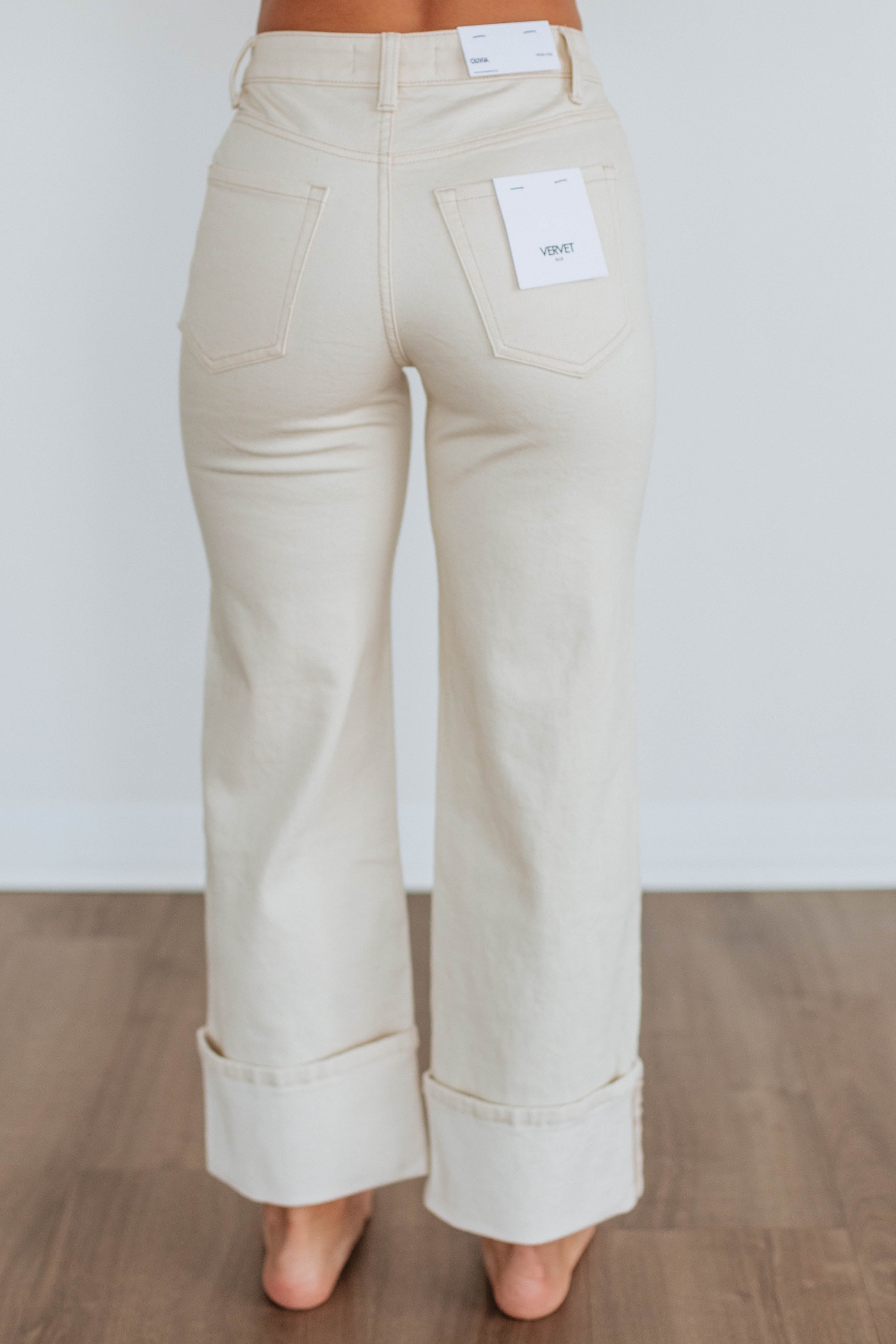Olivia Vervet Jeans - Natural