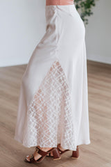Vivian Lace Skirt - Pearl
