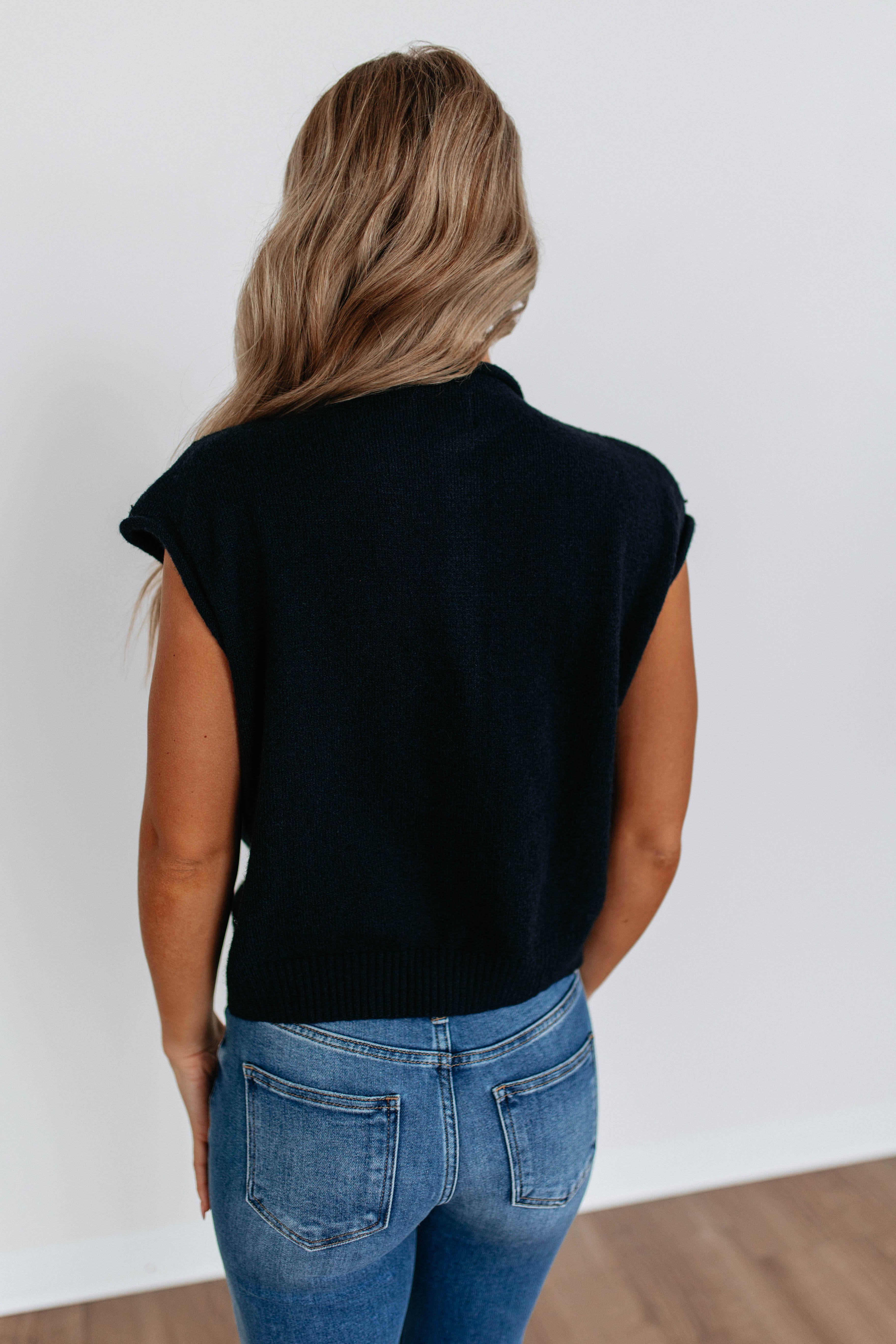 Camry Cardigan Top - Navy