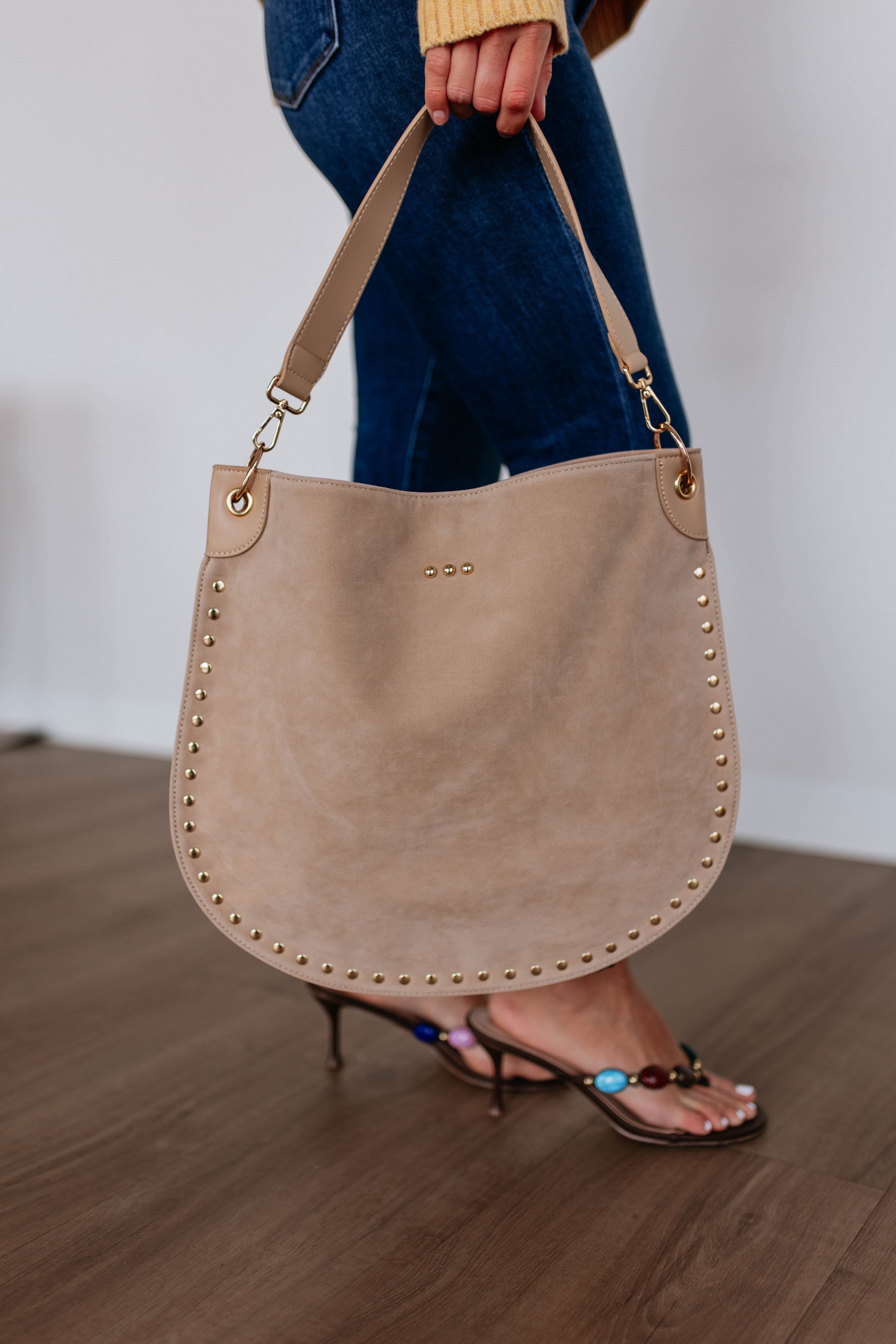 Hendrix Suede Hobo Bag