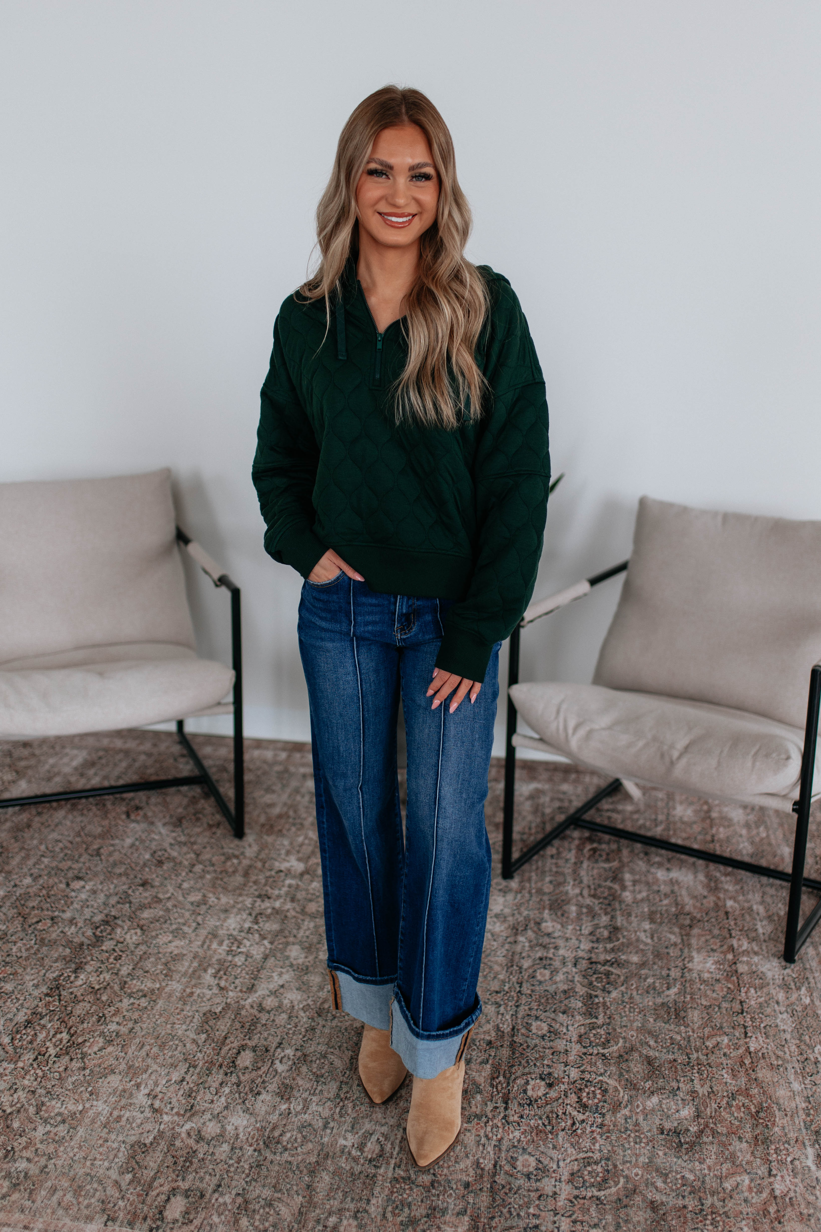 Maydee Quilted Pullover