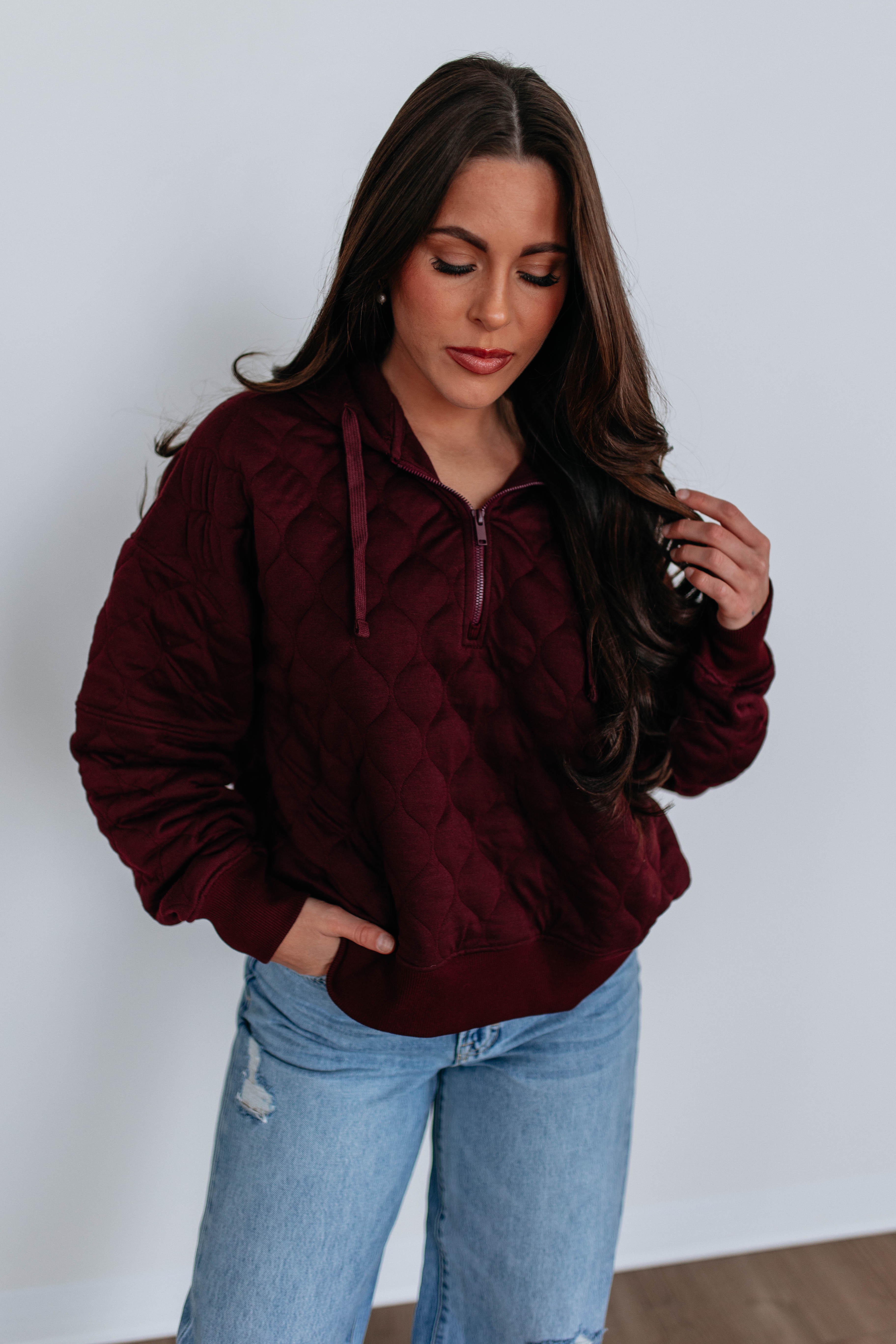 Maydee Quilted Pullover