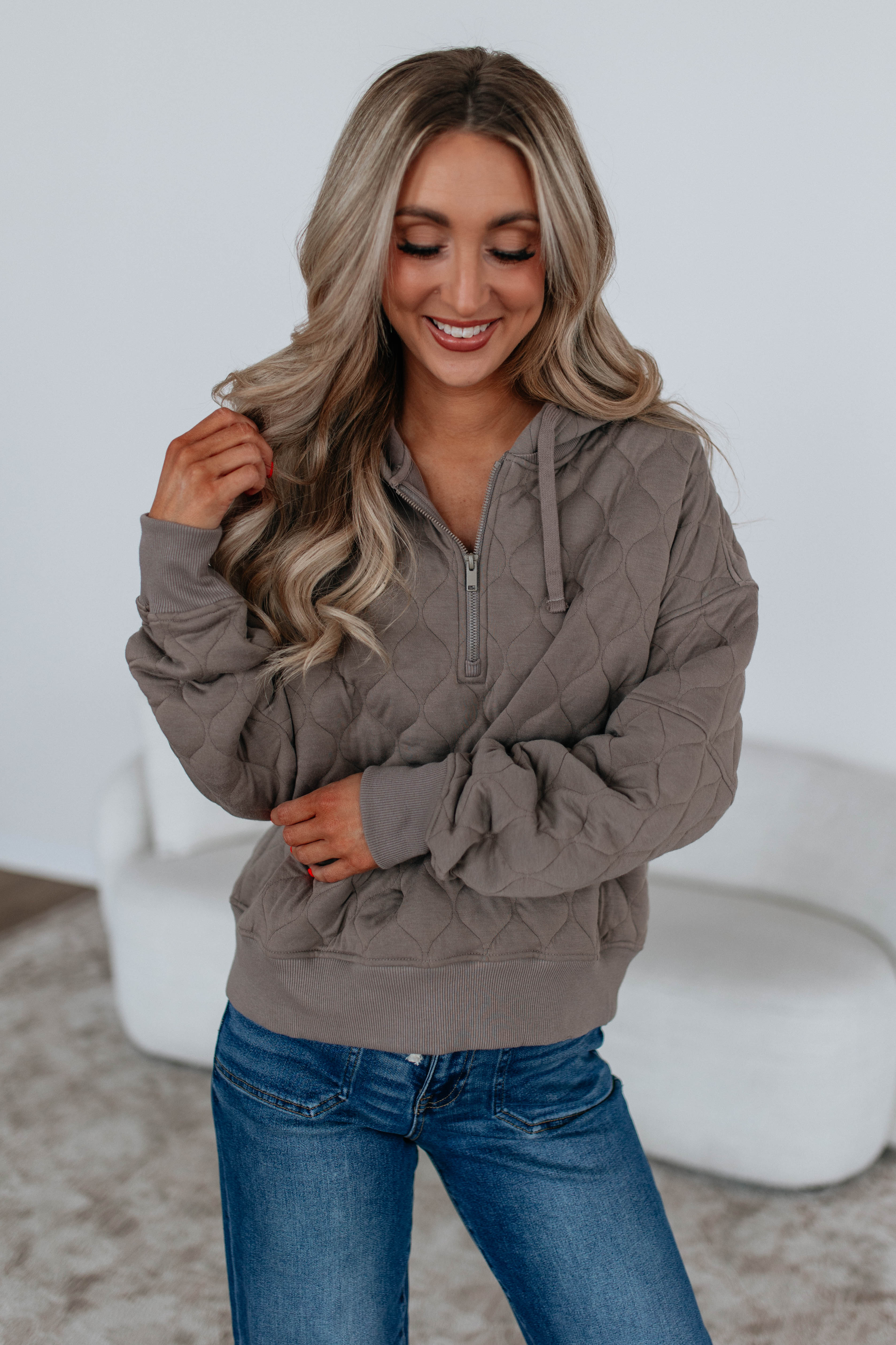Maydee Quilted Pullover
