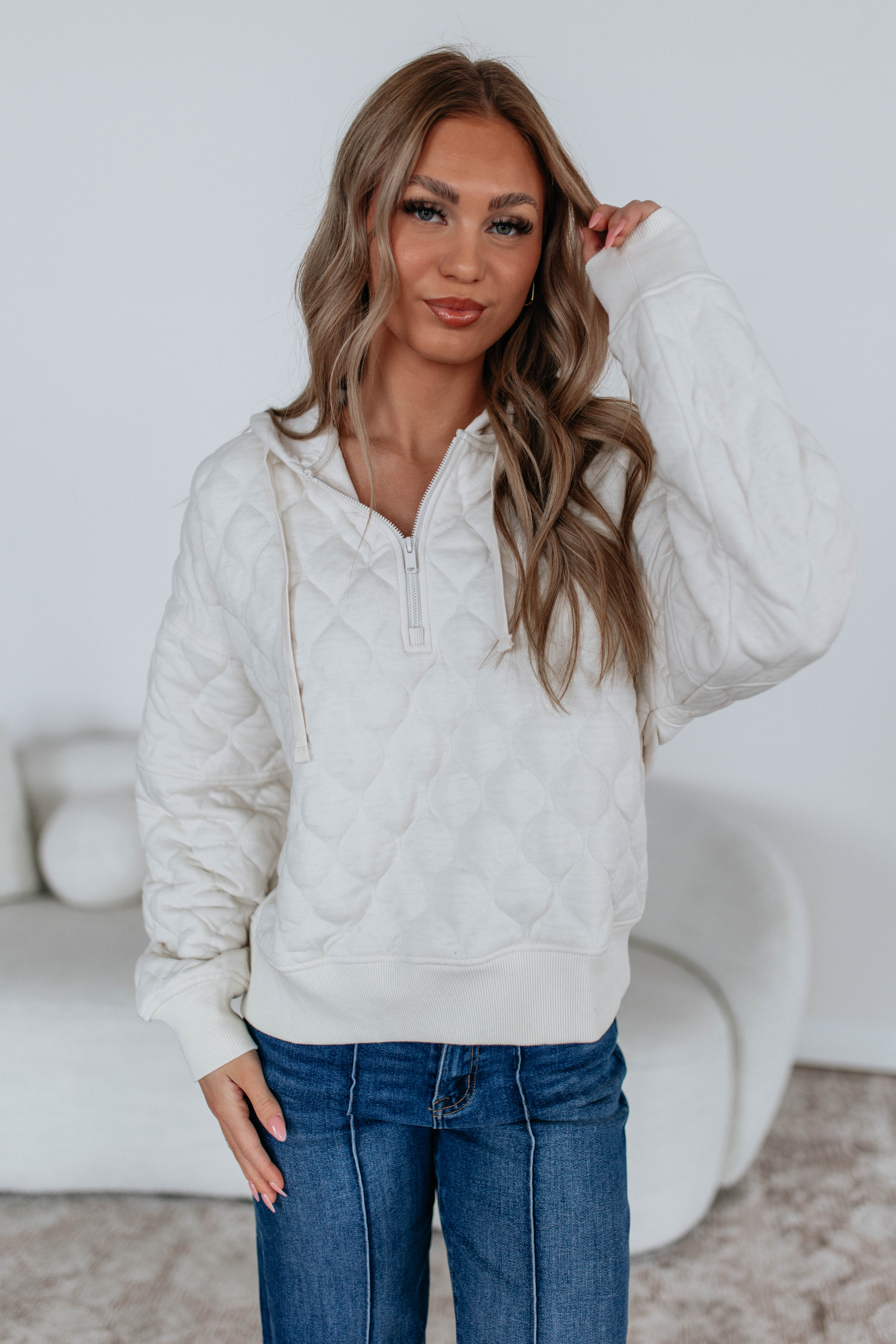 Maydee Quilted Pullover