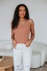 Wilson Henley Tank - Clay Mix