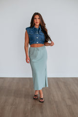 Patience Skirt - Dark Sage