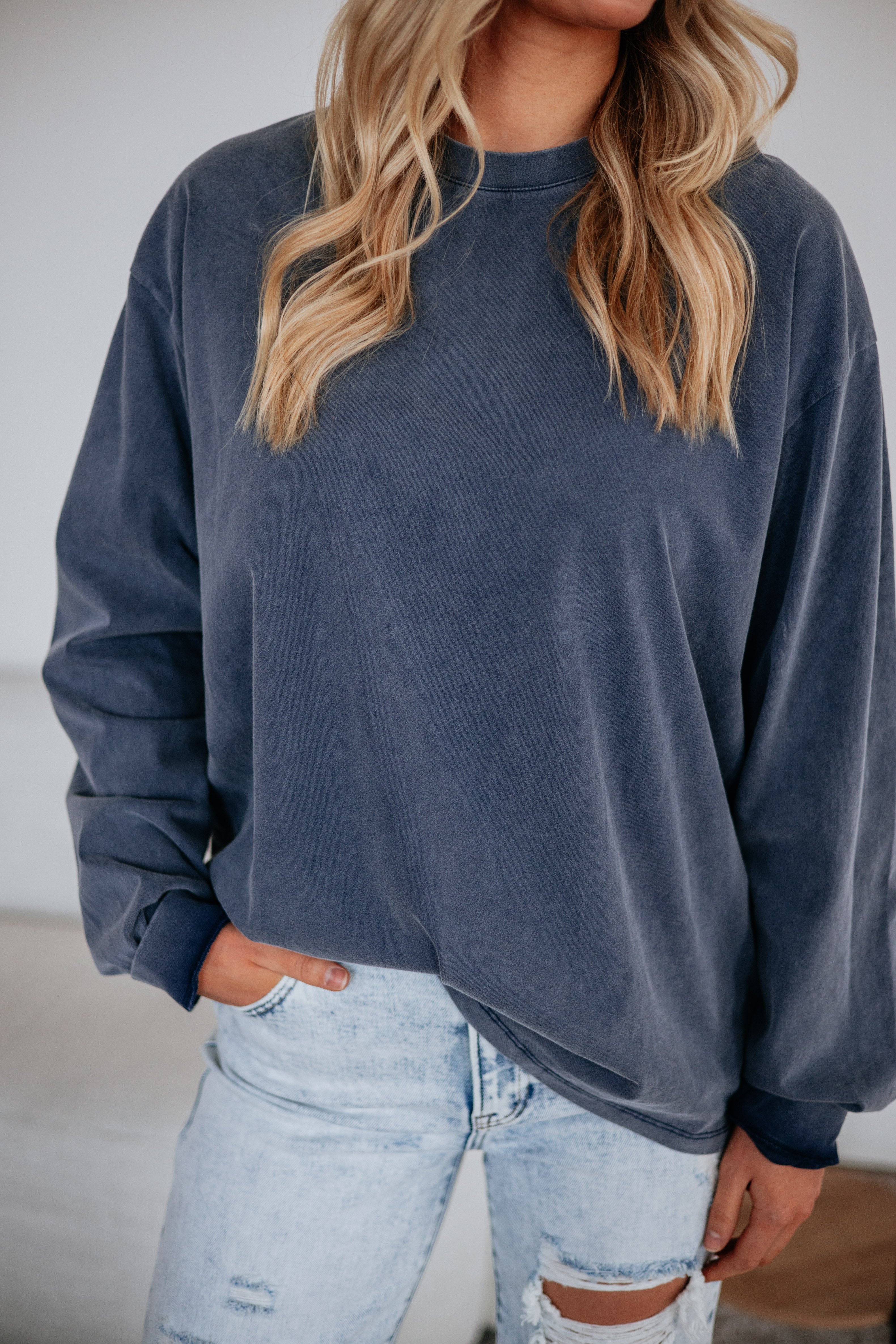 Kacey Washed Long Sleeve