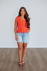 Cheryl Sweater Vest - Papaya