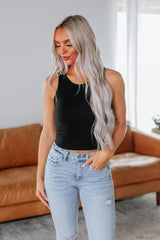 Angelina Basic Tank - Black