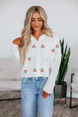 Brooke Cherry Cardigan