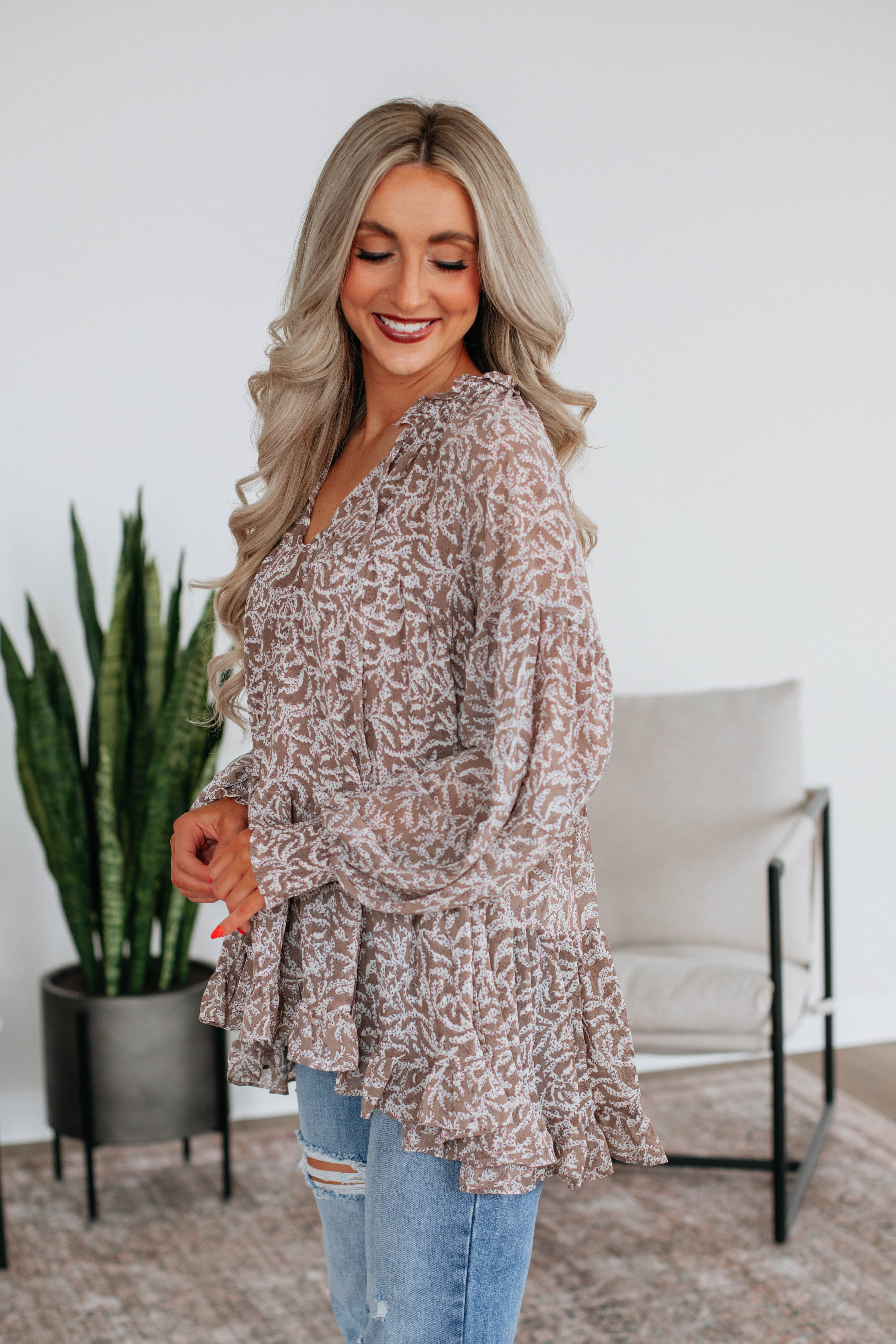 Ember Floral Top